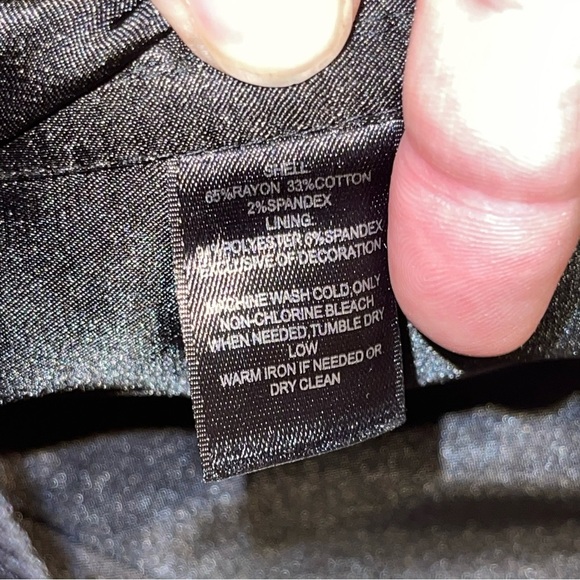 WHBM Black Strapless Cocktail Dress Mini Corset Ruffle Hemline - Picture 11 of 16